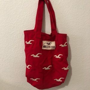 Red Hollister Tote Bag